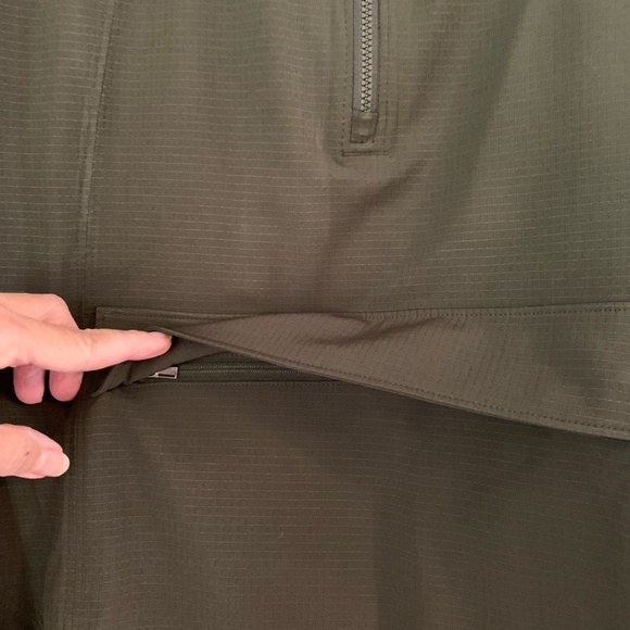 Athleta olive green 'Boundless Popover' jacket - Picture 6 of 11